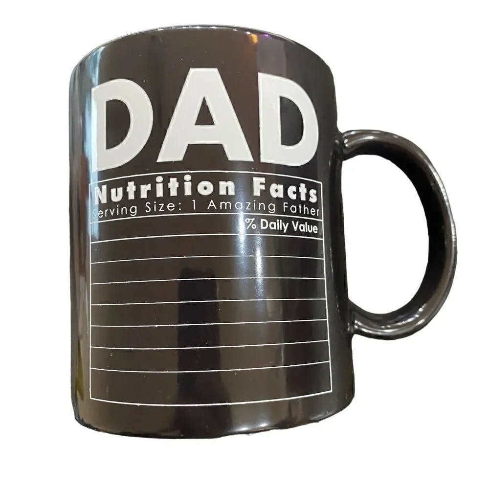 Heat Sensitive Novelty Dad 16 oz color changing coffee Mug NEW Dad Jokes Father
